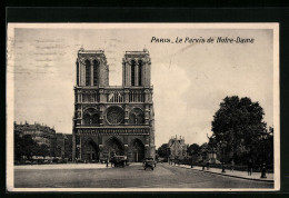 AK Paris, Cathédrale Notre-Dame, Vorderansicht  - Autres & Non Classés