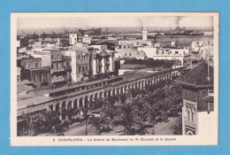 695 MOROCCO MARRUECOS CASABLANCA LA KISARIA DU BOULEVARD DU 4° ZOUAVES ET LA DOUANE RARE POSTCARD - Casablanca