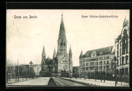 AK Berlin-Charlottenburg, Blick Auf Die Kaiser Wilhelm-Gedächtnis-Kirche  - Charlottenburg