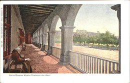 11112126 Santa_Barbara_California Mission Corridors And Arch - Autres & Non Classés