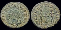 Carus AE Antoninianus Carus Receiving Victory On Globe From Jupiter - The Military Crisis (235 AD To 284 AD)