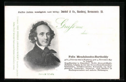 AK Kapellmeister Felix Mendelssohn-Bartholdy Im Portrait  - Artistas