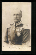 AK Kronprinz Friedrich August Von Sachsen In Uniform Mit Orden  - Koninklijke Families