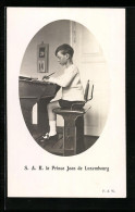 AK Le Prince Jean De Luxembourg, Von Luxemburg, Bei Den Hausaufgaben  - Königshäuser