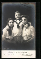AK Berthold Friedrich, Marie Alexandra Und Marie Louise Von Baden  - Koninklijke Families