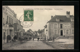 CPA Le Mesle-sur-Sarthe, Rue D`Alencon, Vue De La Place  - Alencon