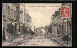 CPA Le Mesle-sur-Sarthe, Les Postes, Grande Rue  - Autres & Non Classés