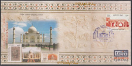 ROMANIA 2024 EFIRO World Stamp Exhibition,Taj Mahal,Mughal,Islam, India,Special Cover (**) Inde Indien, Only 1 Available - Brieven En Documenten