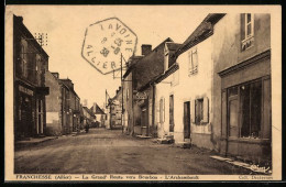 CPA Franchesse, La Grand` Route Vers Bourbon, L`Archambault  - Bourbon L'Archambault
