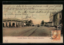 AK Rosario, Avenida Buenos Aires Y Estación Sunchales  - Argentinien