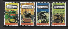 HONG-KONG 2004 TRAMWAYS  YVERT N°1113/1116 NEUF MNH** - Tramways