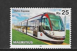 MAURICE 2019 METRO-TRAINS YVERT N°1244 NEUF MNH** - Trenes