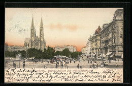 AK Wien, Votivkirche, Maximilianplatz Und Währingerstrasse  - Autres & Non Classés