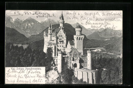 AK Königliches Schloss Neuschwanstein, Gesamtansicht  - Sonstige & Ohne Zuordnung
