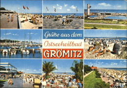72553632 Groemitz Ostseebad Strand Yachthafen Promenade Groemitz - Groemitz
