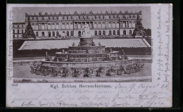 AK Schloss Herrenchiemsee Mit Zierbrunnen  - Autres & Non Classés