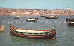 72552392 Malta St Pauls Bay With Luzzu Fishing Boats At Anchor Malta - Malta