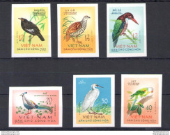 1963 Vietnam Del Nord - Yvert N. 333-38 - Uccelli Non Dentellati - 6 Valori - MNH** - Other & Unclassified