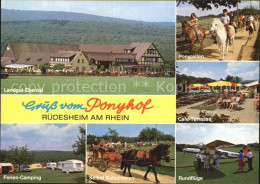 72551751 Ruedesheim Rhein Landgut Ebental Ponyreiten Ferien Camping Cafe Terrass - Rüdesheim A. Rh.