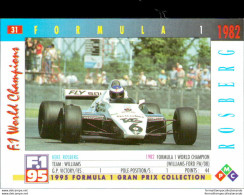 Bh31 1995 Formula 1 Gran Prix Collection Card Rosberg N 31 - Catalogus