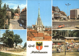 72551344 Muehlhausen Thueringen Frauentor Rabenturm Marienkirche Schwanenteich M - Mühlhausen