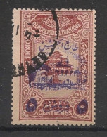 GRAND LIBAN - 1945 - N°YT. 197J - 5pi Sur 30c Brun - Surcharge Violette - Oblitéré / Used - Gebraucht