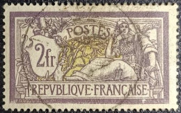 FRANCE Y&T N°122 Merson 2Fr. Violet Et Jaune. Oblitéré CàD. Bon Centrage... - 1900-27 Merson
