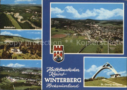 72550603 Winterberg Hochsauerland Bobbahn Sankt Georg Schanze Panorama Winterber - Winterberg