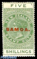 Samoa 1914 5Sh, Stamp Out Of Set, Unused (hinged) - Samoa