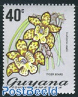 Guyana 1971 40c, Stamp Out Of Set, Mint NH, Nature - Flowers & Plants - Orchids - Guyana (1966-...)