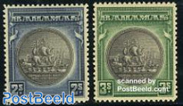 Bahamas 1931 Definitives 2v, Mint NH, History - Coat Of Arms - Autres & Non Classés