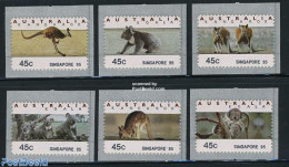 Australia 1995 Automat Stamps Singapore 95 6v, Mint NH, Nature - Animals (others & Mixed) - Nuevos