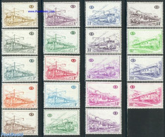 Belgium 1968 Railway Stamps 19v, Mint NH, Transport - Railways - Nuovi