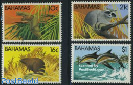 Bahamas 1982 Animals 4v, Mint NH, Nature - Animals (others & Mixed) - Bats - Sea Mammals - Other & Unclassified