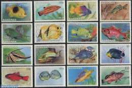 Bahamas 1986 Fish 16v (without Year), Mint NH, Nature - Fish - Fishes