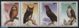 Macao 1993 Birds Of Prey 4v [:::] Or [+], Mint NH, Nature - Birds - Birds Of Prey - Owls - Nuovi