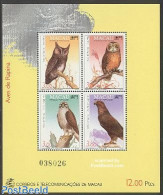 Macao 1993 Birds Of Prey S/s, Mint NH, Nature - Birds - Birds Of Prey - Owls - Nuevos