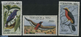 Mali 1960 Birds 3v, Unused (hinged), Nature - Birds - Malí (1959-...)