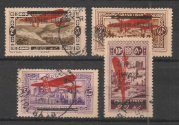 GRAND LIBAN - 1927 - Poste Aérienne PA N°YT. 21 à 24 - Série Complète - Oblitéré / Used - Usados