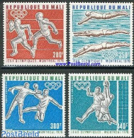Mali 1976 Olympic Games Montreal 4v, Mint NH, Sport - Athletics - Football - Handball - Olympic Games - Swimming - Atletiek