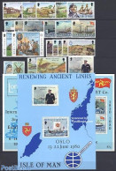Isle Of Man 1980 Yearset 1980 (23v+2s/s), Mint NH, Various - Yearsets (by Country) - Non Classés