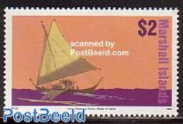 Marshall Islands 1993 Definitive, Boat 1v, Mint NH, Transport - Ships And Boats - Bateaux