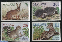Malawi 1984 Animals 4v, Mint NH, Nature - Animals (others & Mixed) - Cat Family - Hedgehog - Rabbits / Hares - Malawi (1964-...)