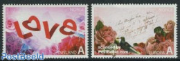 Norway 2008 Europa, Valentine 2v, Mint NH, History - Nature - Various - Europa (cept) - Birds - Flowers & Plants - Ros.. - Neufs