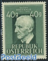 Austria 1949 A. Bruckner 1v, Mint NH, Performance Art - Music - Unused Stamps