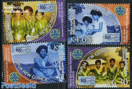Papua New Guinea 2010 100 Years Girl Guides 4v, Mint NH, Sport - Scouting - Papoea-Nieuw-Guinea