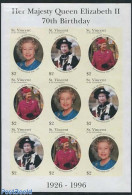 Saint Vincent 1996 Queens 70th Birthday M/s Imperforated, Mint NH, History - Kings & Queens (Royalty) - Familles Royales