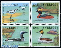 Sweden 2003 Water Birds 4v[+], Joint Issue Hong Kong, Mint NH, Nature - Birds - Ducks - Nuovi