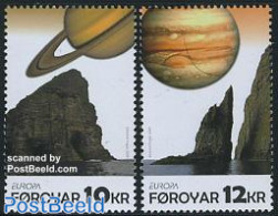 Faroe Islands 2009 Europa, Astronomy 2v, Mint NH, History - Science - Europa (cept) - Astronomy - Astrología
