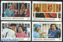 Grenada Grenadines 1991 Elizabeth II 65th Birthday 4v, Mint NH, History - Kings & Queens (Royalty) - Familles Royales